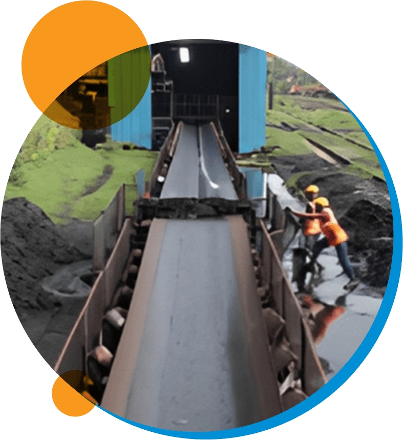 Tega's Conveyor Components Used in a 7 MTPA Coal Washery in Eastern India